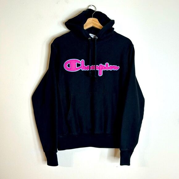 Champion Chenille Vintage Mens pullover reverse weave Hoodie size small - Picture 1 of 12